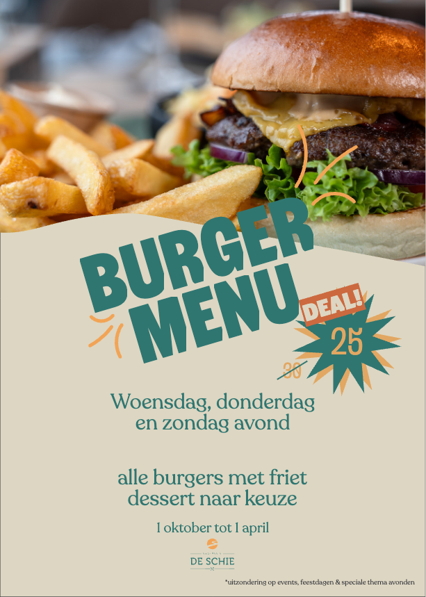 Flyer Burgermenu deal